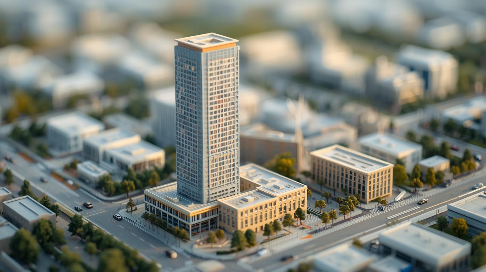 Commercial Tower Complex Model